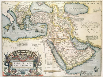 Mappa del Medio Oriente, da Theatrum Orbis Terrarum, 1570